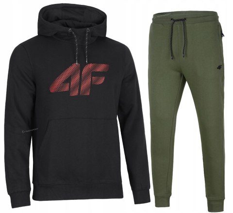 4F MĘSKI DRES BAWEŁNA KOMPLET BLUZA KANGURKA SPODNIE / rozm L
