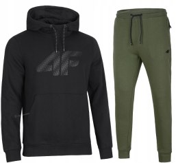 4F MĘSKI DRES BAWEŁNA KOMPLET BLUZA KANGURKA SPODNIE / rozm L