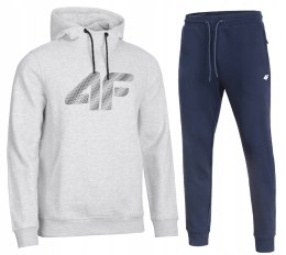 4F MĘSKI DRES BAWEŁNA KOMPLET BLUZA KANGURKA SPODNIE / rozm M