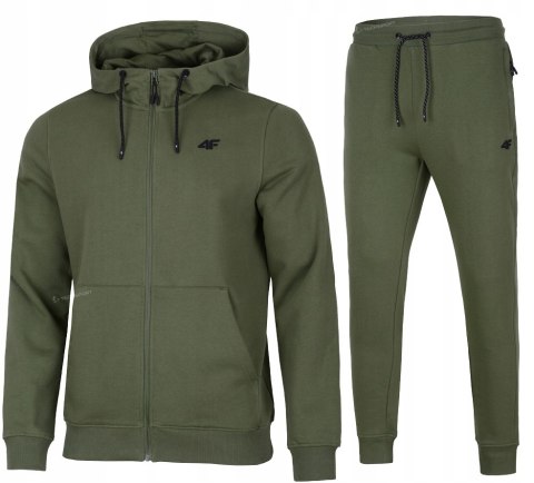 4F MĘSKI DRES BAWEŁNA KOMPLET BLUZA ROZPINANA SPODNIE / rozm XXL