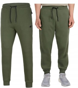 4F MĘSKIE SPODNIE DRESOWE JOGGERY BAWEŁNA ZAMYKANE KIESZENIE / XXXXL 4XL