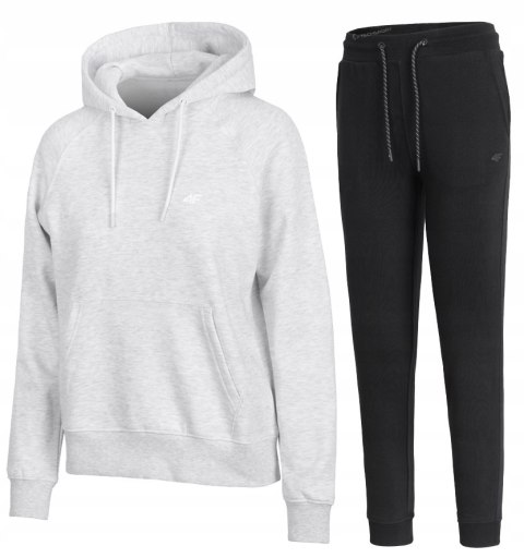 4F DAMSKI DRES BAWEŁNA KOMPLET BLUZA KANGURKA SPODNIE / rozm M