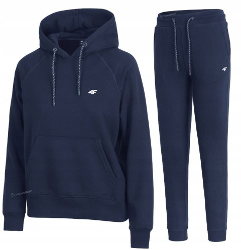 4F DAMSKI DRES BAWEŁNA KOMPLET BLUZA KANGURKA SPODNIE / rozm S