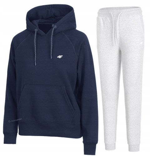 4F DAMSKI DRES BAWEŁNA KOMPLET BLUZA KANGURKA SPODNIE / rozm S