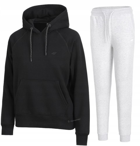 4F DAMSKI DRES BAWEŁNA KOMPLET BLUZA KANGURKA SPODNIE / rozm S