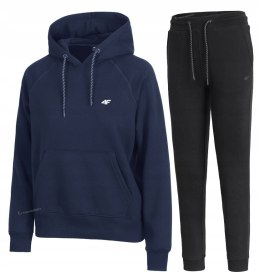 4F DAMSKI DRES BAWEŁNA KOMPLET BLUZA KANGURKA SPODNIE / rozm XS