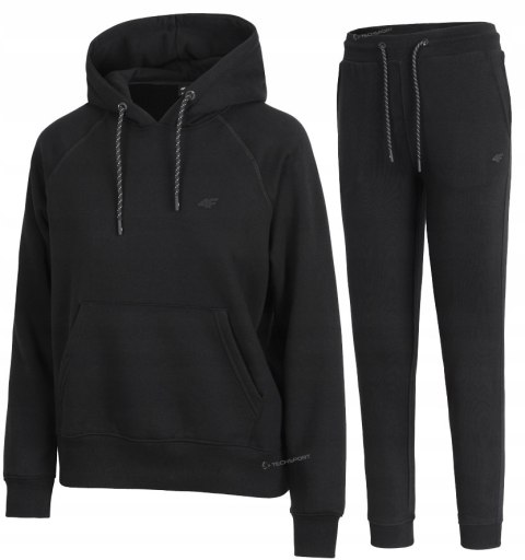 4F DAMSKI DRES BAWEŁNA KOMPLET BLUZA KANGURKA SPODNIE / rozm XS