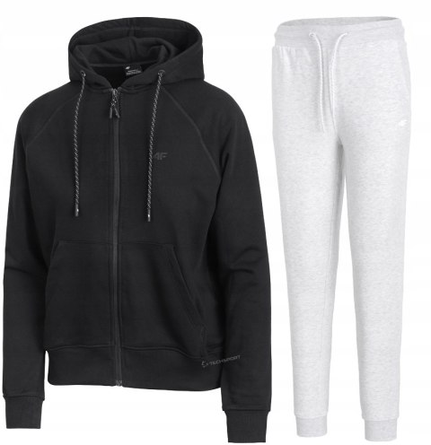 4F DAMSKI DRES BAWEŁNA KOMPLET BLUZA ROZPINANA SPODNIE / rozm S