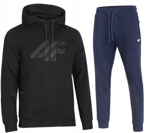 4F MĘSKI DRES BAWEŁNA KOMPLET BLUZA KANGURKA SPODNIE / rozm M