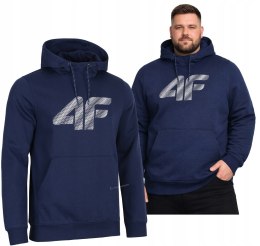 4F OCIEPLANA MĘSKA BLUZA DRESOWA Z KAPTUREM KANGURKA / rozm XXXL 3XL