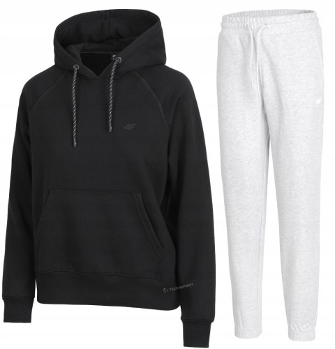 4F DAMSKI DRES BAWEŁNA KOMPLET BLUZA KANGURKA SPODNIE / rozm XL