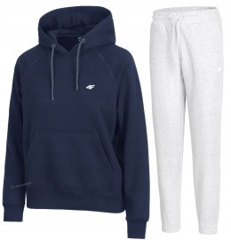 4F DAMSKI DRES BAWEŁNA KOMPLET BLUZA KANGURKA SPODNIE / rozm XS