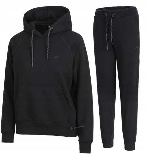 4F DAMSKI DRES BAWEŁNA KOMPLET BLUZA KANGURKA SPODNIE / rozm XS