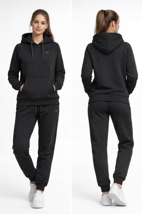 4F DAMSKI DRES BAWEŁNA KOMPLET BLUZA KANGURKA SPODNIE / rozm XS