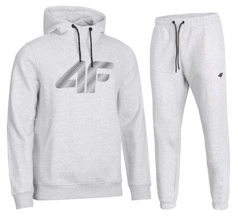 4F MĘSKI DRES BAWEŁNA KOMPLET BLUZA KANGURKA SPODNIE / rozm L