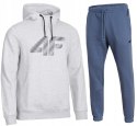 4F MĘSKI DRES BAWEŁNA KOMPLET BLUZA KANGURKA SPODNIE / rozm L