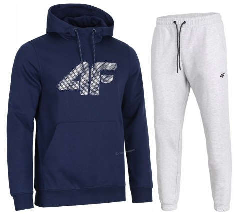4F MĘSKI DRES BAWEŁNA KOMPLET BLUZA KANGURKA SPODNIE / rozm M