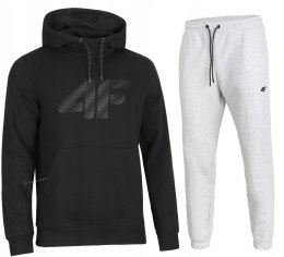 4F MĘSKI DRES BAWEŁNA KOMPLET BLUZA KANGURKA SPODNIE / rozm M