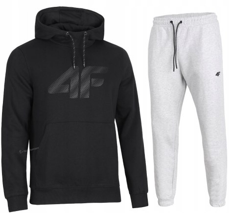 4F MĘSKI DRES BAWEŁNA KOMPLET BLUZA KANGURKA SPODNIE / rozm M