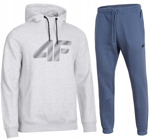 4F MĘSKI DRES BAWEŁNA KOMPLET BLUZA KANGURKA SPODNIE / rozm M