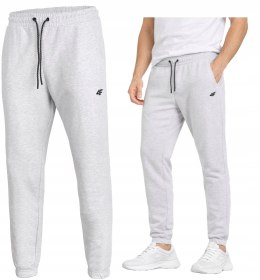 4F MĘSKIE SPODNIE DRESOWE DRESY JOGGERY BAWEŁNA / rozm M
