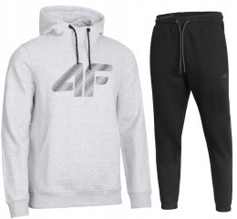 4F MĘSKI DRES BAWEŁNA KOMPLET BLUZA KANGURKA SPODNIE / rozm L