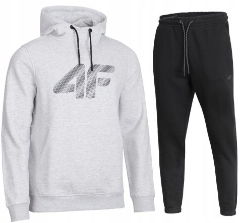 4F MĘSKI DRES BAWEŁNA KOMPLET BLUZA KANGURKA SPODNIE / rozm M