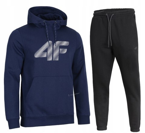 4F MĘSKI DRES BAWEŁNA KOMPLET BLUZA KANGURKA SPODNIE / rozm L