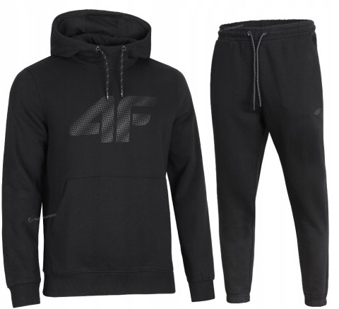 4F MĘSKI DRES BAWEŁNA KOMPLET BLUZA KANGURKA SPODNIE / rozm L