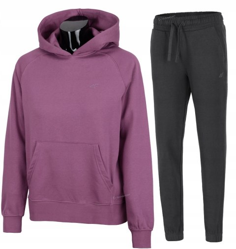 4F OCIEPLANY DAMSKI DRES BAWEŁNA KOMPLET DRESOWY BLUZA SPODNIE / rozm XL