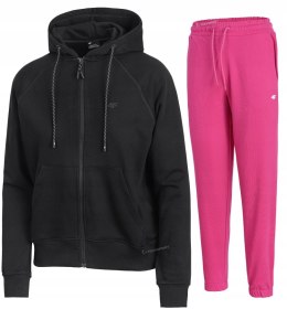 4F DAMSKI DRES BAWEŁNA KOMPLET BLUZA ROZPINANA SPODNIE / rozm L