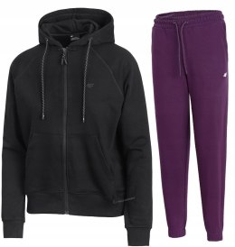 4F DAMSKI DRES BAWEŁNA KOMPLET BLUZA ROZPINANA SPODNIE / rozm L