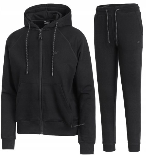4F DAMSKI DRES BAWEŁNA KOMPLET BLUZA ROZPINANA SPODNIE / rozm L