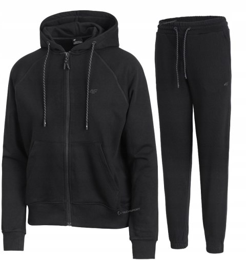 4F DAMSKI DRES BAWEŁNA KOMPLET BLUZA ROZPINANA SPODNIE / rozm L