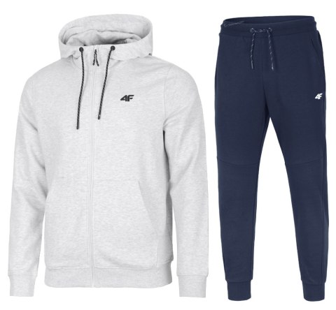 4F MĘSKI DRES BAWEŁNA KOMPLET BLUZA ROZPINANA SPODNIE / rozm M