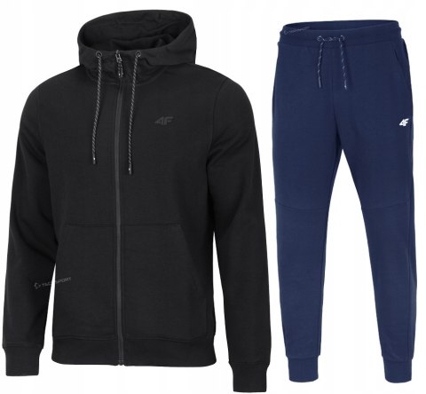 4F MĘSKI DRES BAWEŁNA KOMPLET BLUZA ROZPINANA SPODNIE / rozm M