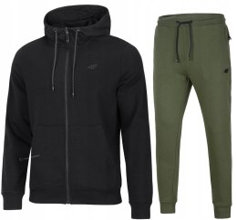 4F MĘSKI DRES BAWEŁNA KOMPLET BLUZA ROZPINANA SPODNIE / rozm M