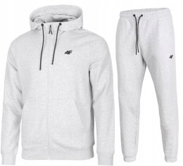 4F MĘSKI DRES BAWEŁNA KOMPLET BLUZA ROZPINANA SPODNIE / rozm M