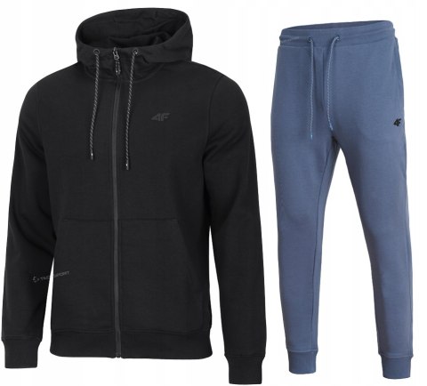 4F MĘSKI DRES BAWEŁNA KOMPLET BLUZA ROZPINANA SPODNIE / rozm M