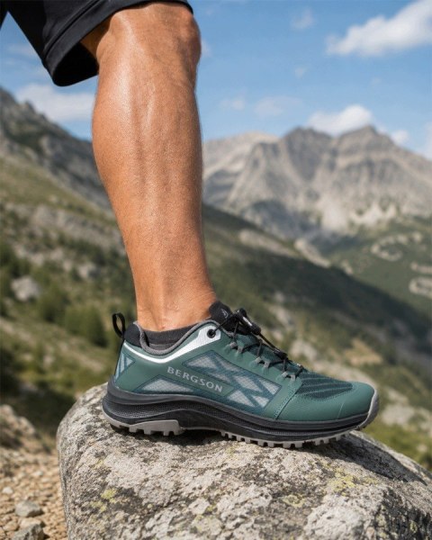 BERGSON TSAVO MĘSKIE LEKKIE BUTY SPORTOWE TURYSTYCZNE OLIWKOWE roz. 42