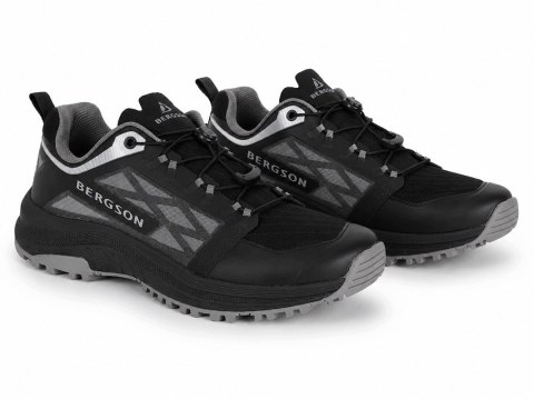 BERGSON TSAVO- MĘSKIE WZMOCNIONE BUTY SPORTOWE TURYSTYCZNE CZARNE roz. 43