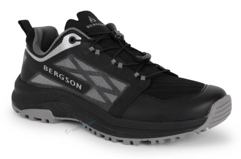 BERGSON TSAVO- MĘSKIE WZMOCNIONE BUTY SPORTOWE TURYSTYCZNE CZARNE roz. 44