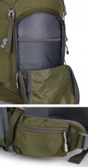 BERGSON MATTERHORN 70-80L- REGULOWANY POJEMNY PLECAK TURYSTYCZNY | OLIWKOWY