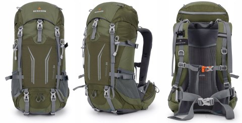 BERGSON TUNNEBO 35L |ODDYCHAJĄCY PLECAK TREKKINGOWY | OLIWKA