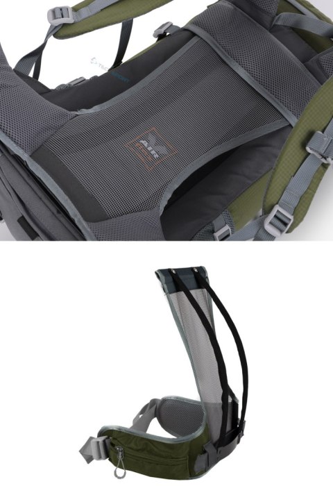 BERGSON TUNNEBO 35L |ODDYCHAJĄCY PLECAK TREKKINGOWY | OLIWKA