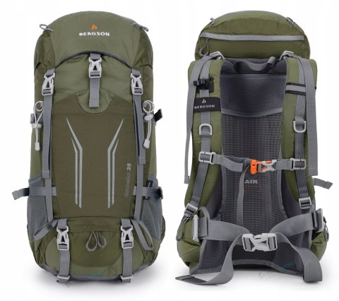 BERGSON TUNNEBO 35L |ODDYCHAJĄCY PLECAK TREKKINGOWY | OLIWKA