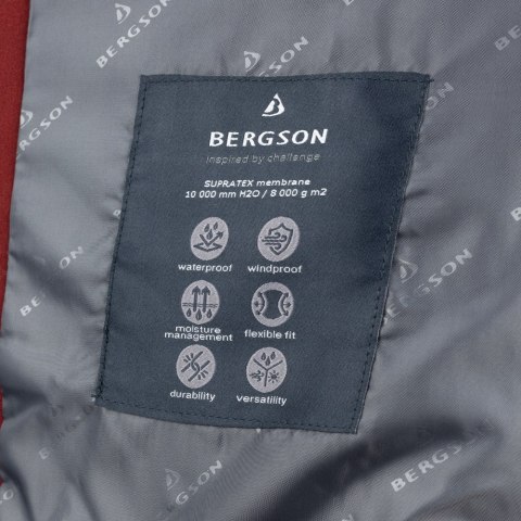 BERGSON STORMVAULT | MĘSKA KURTKA SOFTSHELLOWA | MEMBRANA 10000 | L
