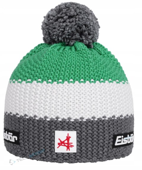EISBAR STAR POMPON | CIEPŁA WYGODNA CZAPKA ZIMOWA Z WEŁNY MERINO