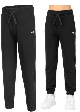 4F CHŁOPIĘCE SPODNIE DRESOWE DRESY BAWEŁNA JOGGERY / rozm 134