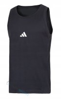 ADIDAS MĘSKA BAWEŁNIANA KOSZULKA NA RAMIĄCZKACH Z HAFTEM / 4XL
